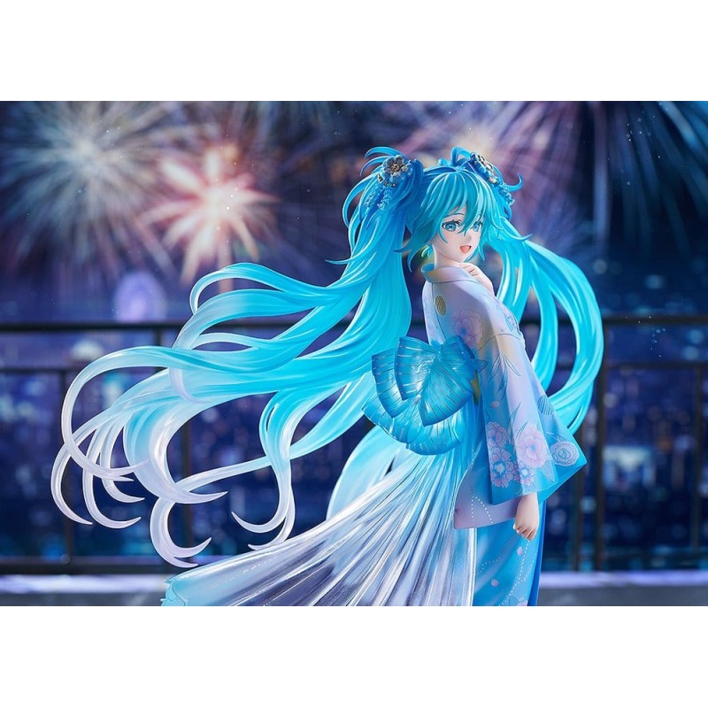 Character Vocal Series 01: Hatsune Miku figurine PVC 1/7 Music & Fire Works Ver. 23 cm