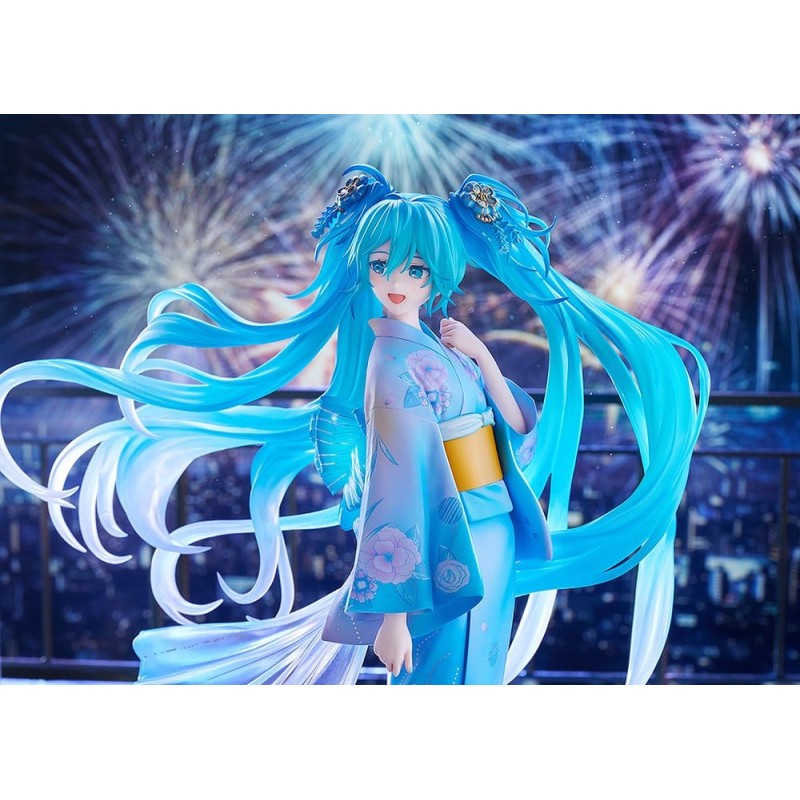 Character Vocal Series 01: Hatsune Miku PVC Figure 1/7 Music & Fire Works Ver. 23 cm