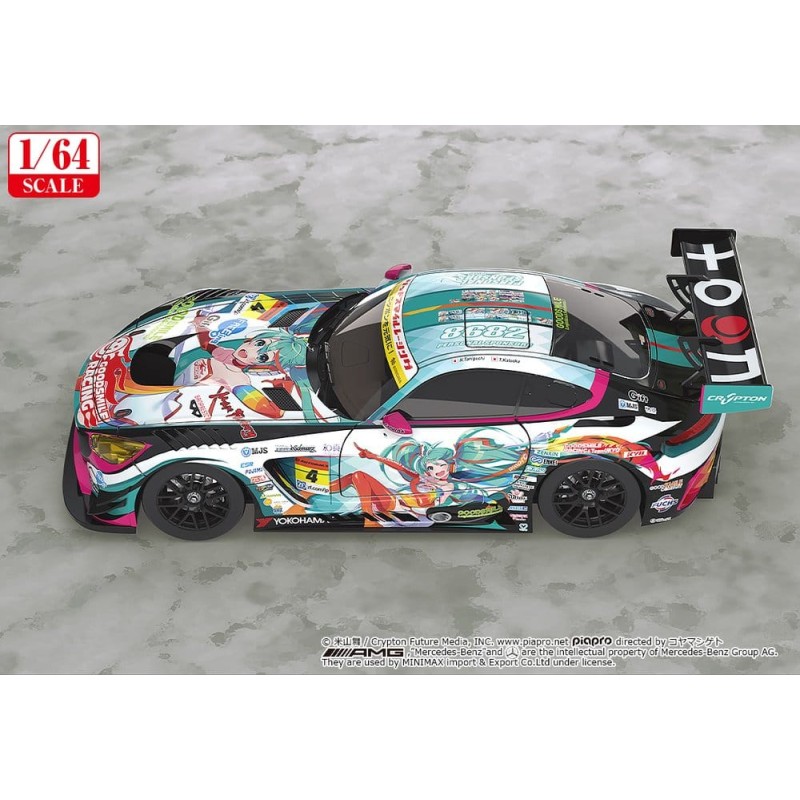 Hatsune Miku GT Project véhicule 1/64 Good Smile Hatsune Miku AMG 2016 Super GT Ver. 7 cm