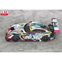 Hatsune Miku GT Project véhicule 1/64 Good Smile Hatsune Miku AMG 2018 SUPER GT Ver. 7 cm