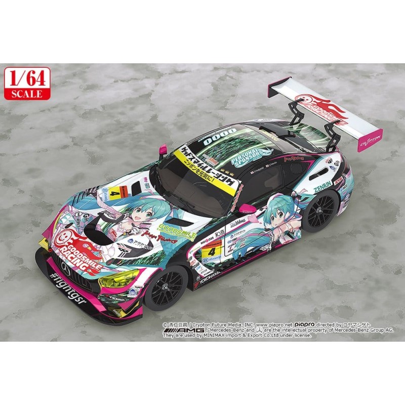 Hatsune Miku GT Project véhicule 1/64 Good Smile Hatsune Miku AMG 2019 SUPER GT Ver. 7 cm