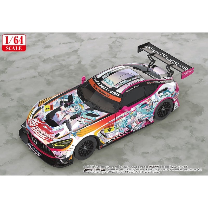 Hatsune Miku GT Project véhicule 1/64 Hatsune Miku AMG 2021 SUPER GT Round 5 Ver. 7 cm