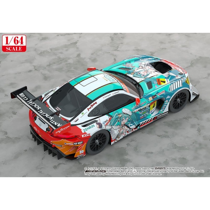 Hatsune Miku GT Project véhicule 1/64 AMG 2023 Season Opening Ver. 7 cm