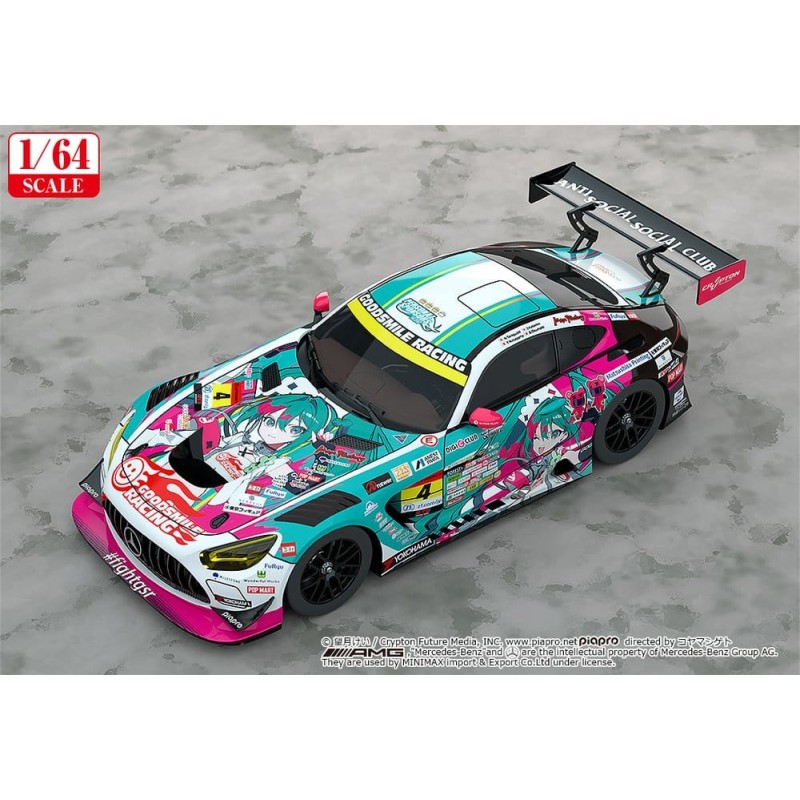 Hatsune Miku GT Project véhicule 1/64 AMG 2025 Presentation Ver. 7 cm