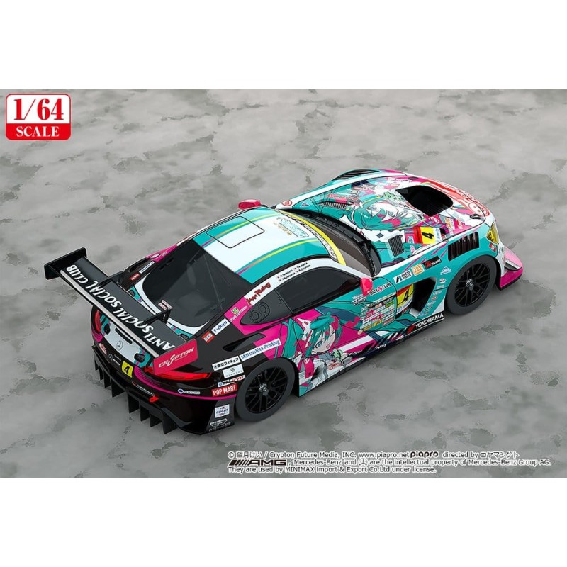 Hatsune Miku GT Project Vehicle 1/64 AMG 2025 Presentation Ver. 7 cm