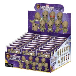Marvel Groot 3D porte-clés en PVC série 1 Blind Bag Display (24)