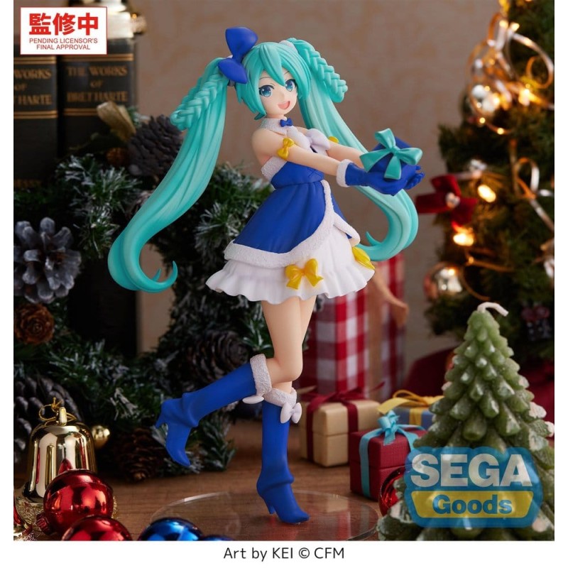 Character Vocal Series 01: Hatsune Miku figurine PVC High Premium Hatsune Miku Sapphire Christmas Ver. 21 cm