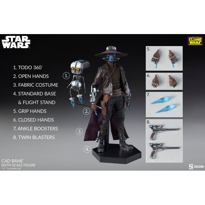 Star Wars The Clone Wars figurine 1/6 Cad Bane 32 cm