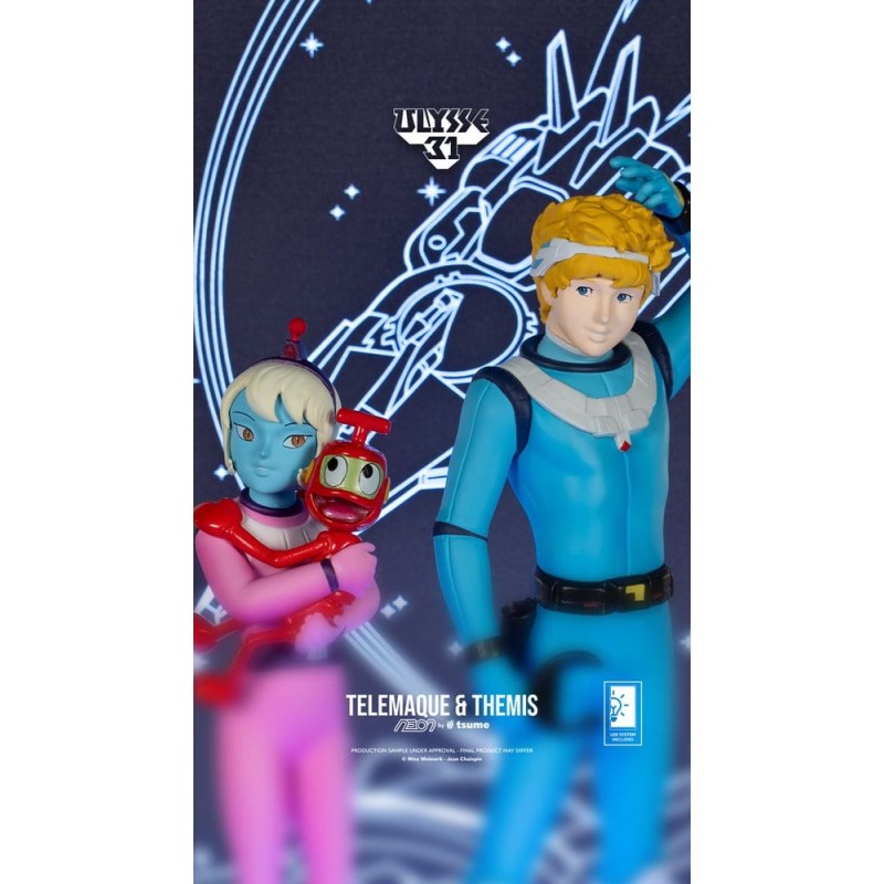 Ulysse 31 Neon figurine 1/9 Telemachus & Themis 20 cm