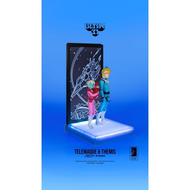 Ulysse 31 Neon figurine 1/9 Telemachus & Themis 20 cm
