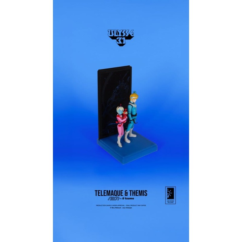 Ulysse 31 Neon figurine 1/9 Telemachus & Themis 20 cm