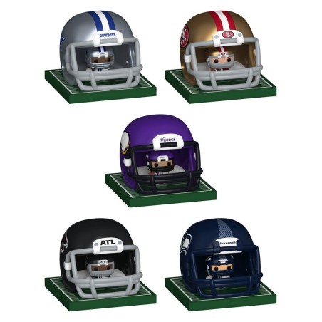 NFL Bitty POP! Helmets Vinyl Figures NFC Series 1 Assortment (12)