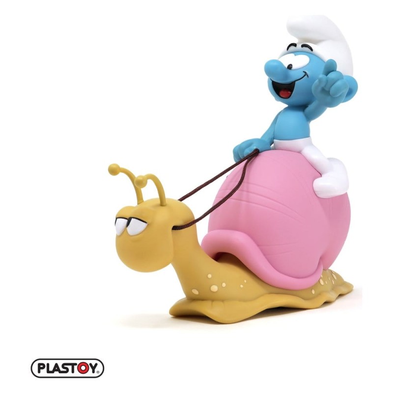 Les Schtroumpfs: Tirelire Smurf on a Snail's Back 19 cm