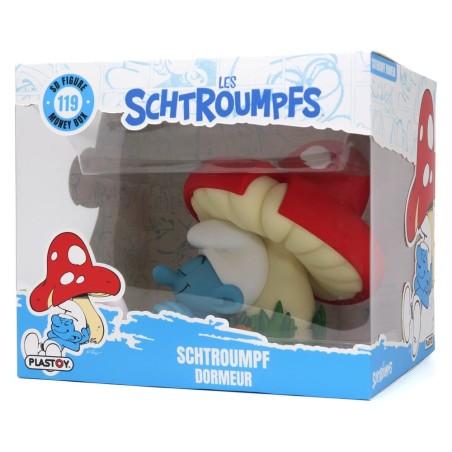 Les Schtroumpfs: Tirelire Schtroumpf Dormeur 16 cm