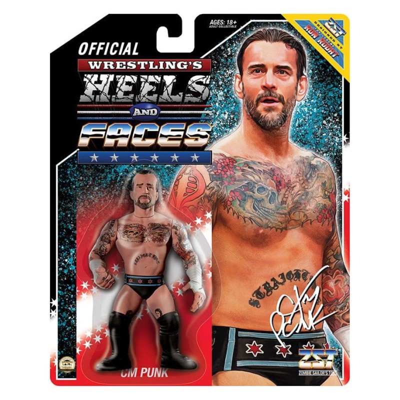 Zombie Sailor's Toys figurine CM PUNK Heels and Faces 11 cm