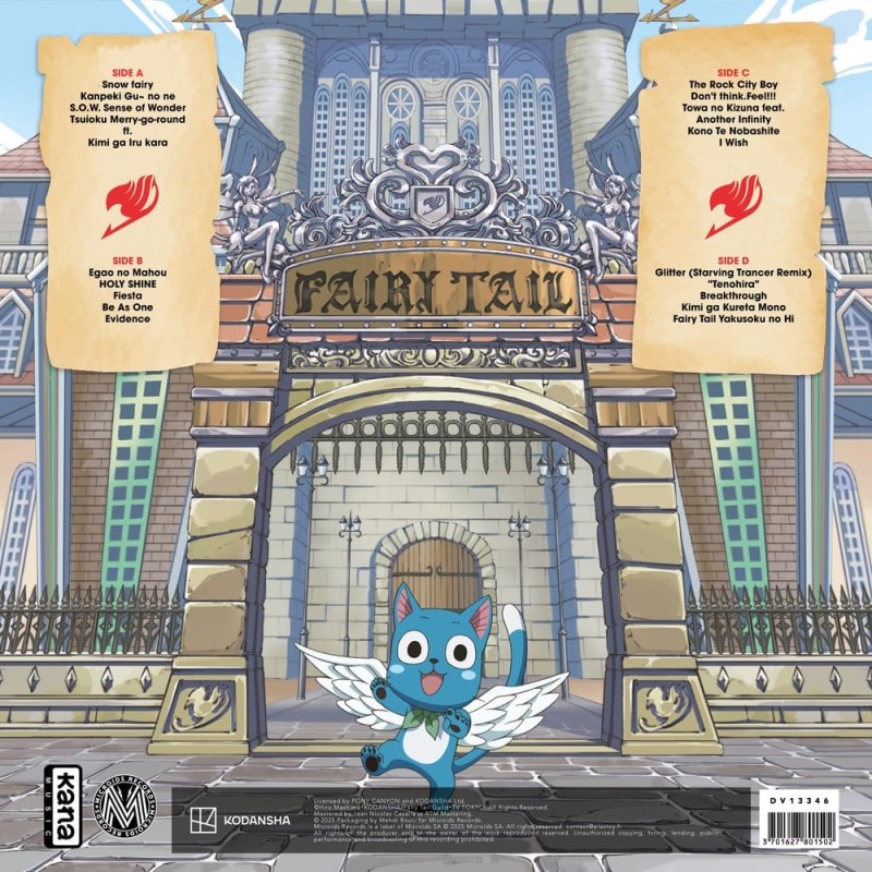 Fairy Tail Best Collection vinyle 2 x LP