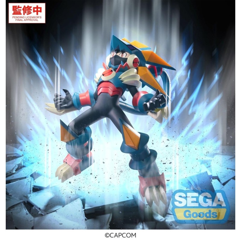 Mega Man Battle Network figurine PVC Luminasta Mega Man Gregar Beast 17 cm