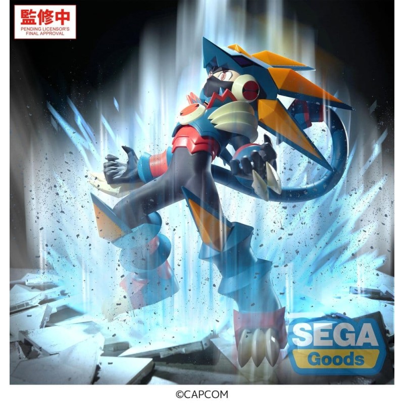Mega Man Battle Network figurine PVC Luminasta Mega Man Gregar Beast 17 cm
