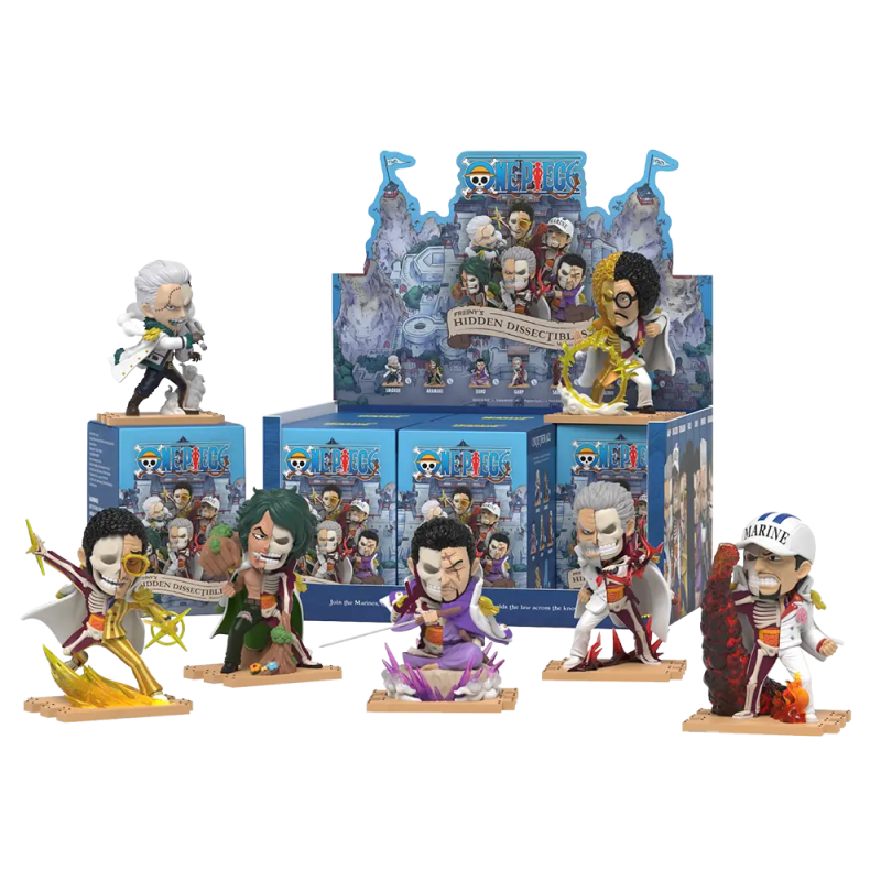 One Piece - Figurine PVC Mighty Jaxx - Freeny's Hidden Dissectibles (Marines Edition)