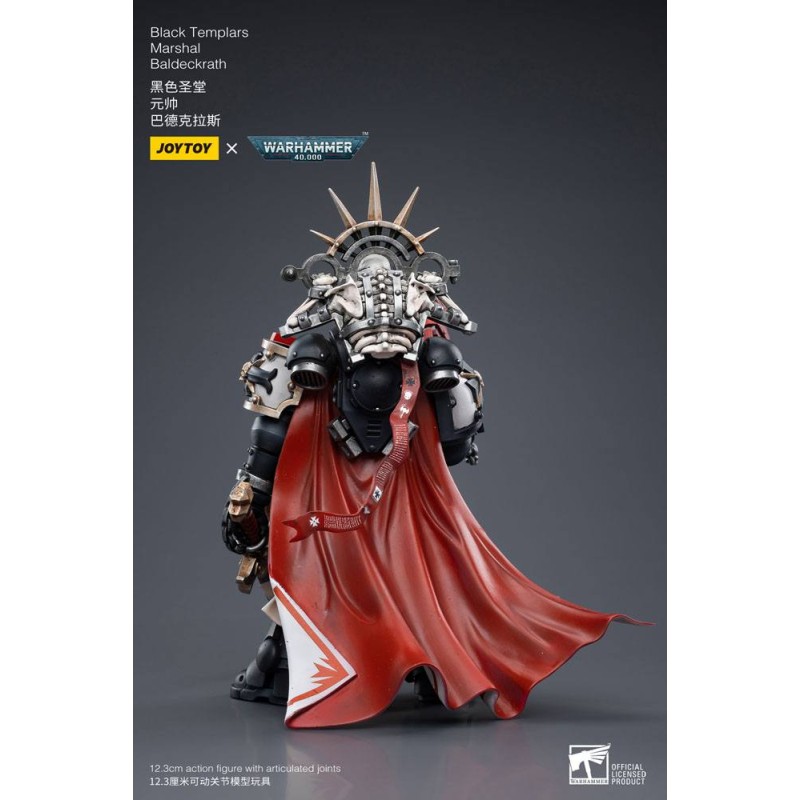 Warhammer 40k 1/18 Black Templars Marshal Baldeckrath 12 cm figuur