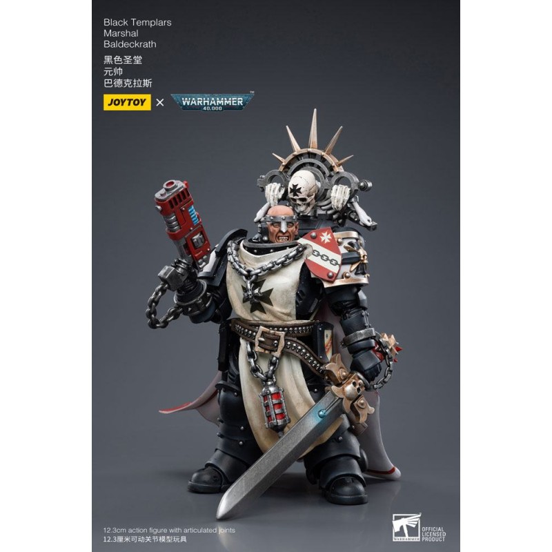 Warhammer 40k 1/18 Black Templars Marshal Baldeckrath 12 cm figuur