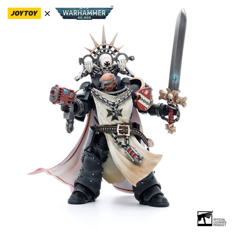 Warhammer 40k 1/18 Black Templars Marshal Baldeckrath 12 cm figuur