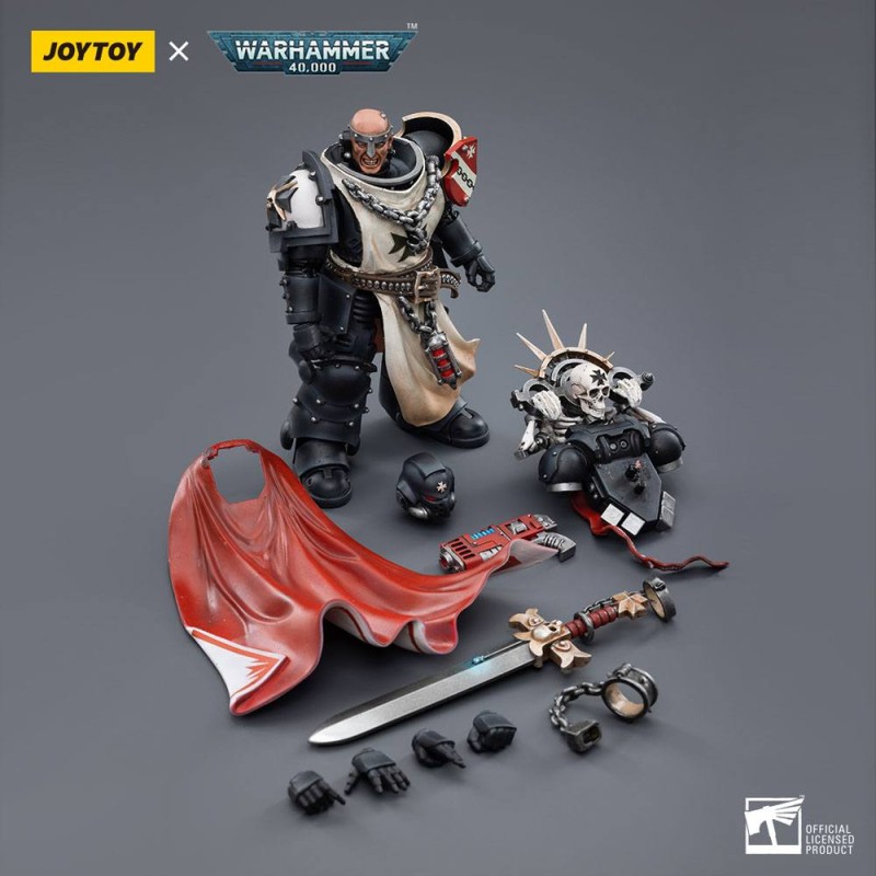 Warhammer 40k 1/18 Black Templars Marshal Baldeckrath 12 cm figuur