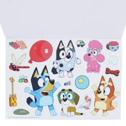 Bluey Livre de coloriage A4 & Set d'autocollants