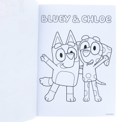 Bluey Livre de coloriage A4 & Set d'autocollants