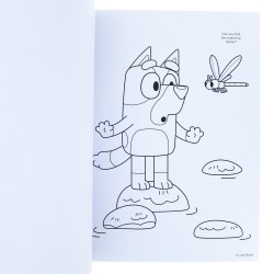 Bluey Livre de coloriage A4 & Set d'autocollants