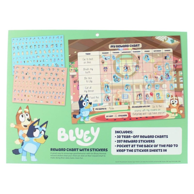 Bluey Set de Tableau de récompenses