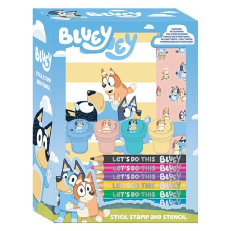 Bluey Set de coloriage créatif 14 pièces