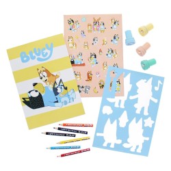 Bluey Set de coloriage créatif 14 pièces