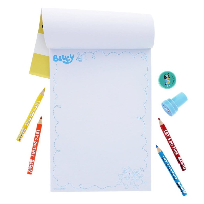 Bluey Set de coloriage créatif 14 pièces