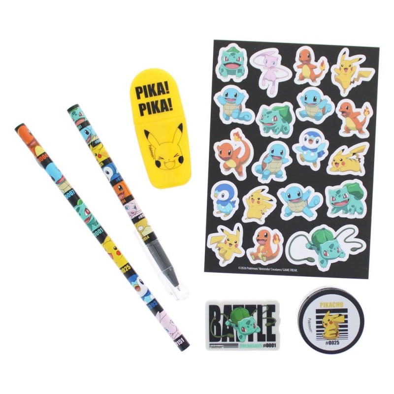 Pokémon Set de papeterie 7 pièces