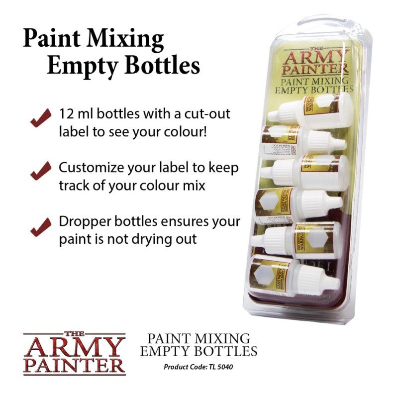 The Army Painter - Paint Mixing Empty Bottles | 5713799504004