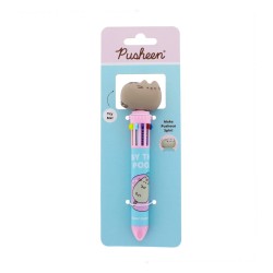 Pusheen Stylo Multicolore Spinny By The Pool Bleu