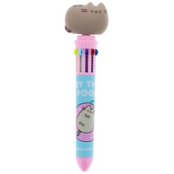 Pusheen Stylo Multicolore Spinny By The Pool Bleu
