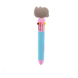 Pusheen Stylo Multicolore Spinny By The Pool Bleu
