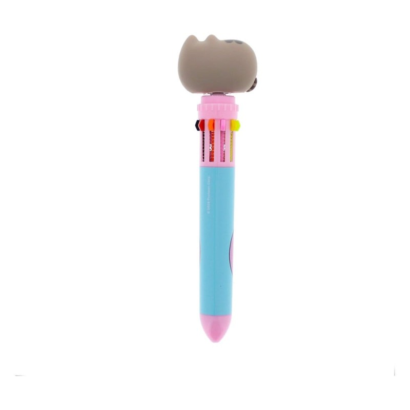 Pusheen Stylo Multicolore Spinny By The Pool Bleu