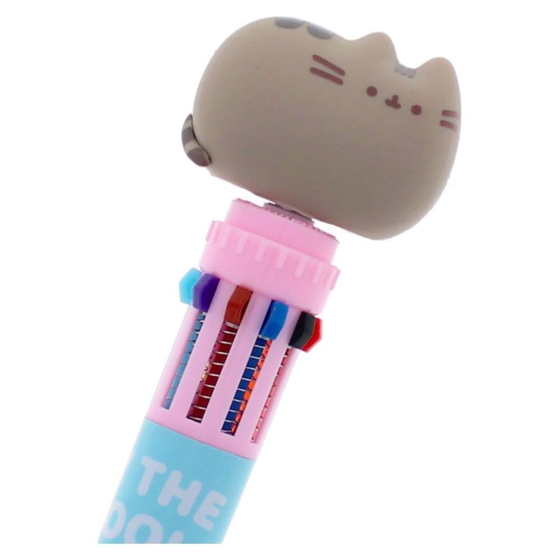 Pusheen Stylo Multicolore Spinny By The Pool Bleu