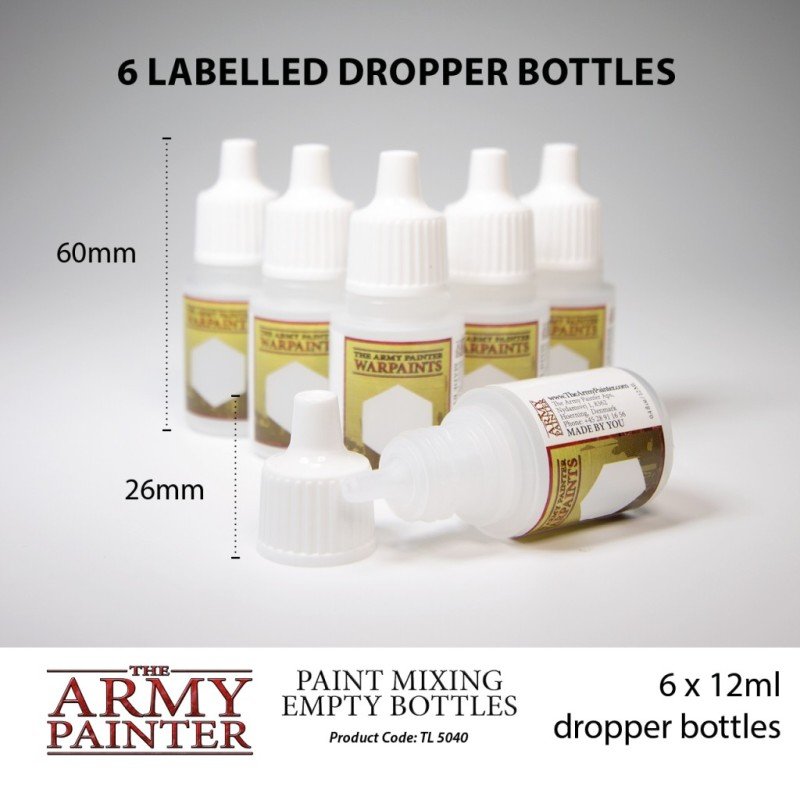 The Army Painter - Paint Mixing Empty Bottles | 5713799504004