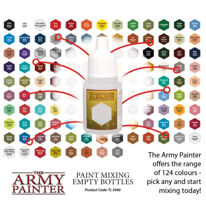 The Army Painter - Paint Mixing Empty Bottles | 5713799504004