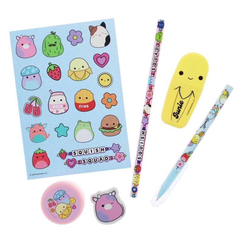 Squishmallows set papeterie Squish Squad 7 pièces