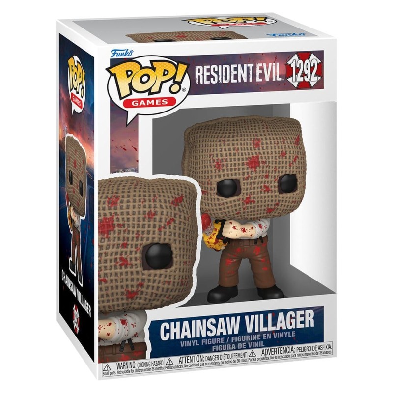 Resident Evil POP! Games Vinyl Kettingzaag Villager figuur 9 cm