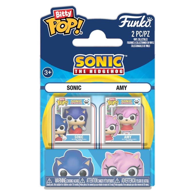 Sonic the Hedgehog pack 2 figurines Bitty POP! Vinyl Sonic & Amy Rose 2 cm