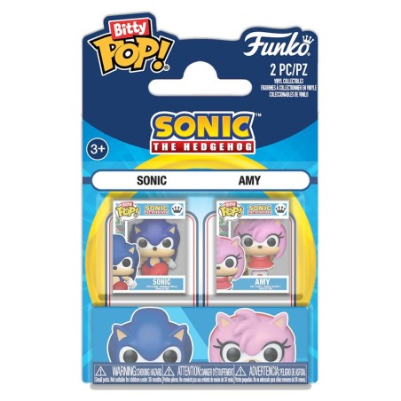 Sonic the Hedgehog pack 2 figurines Bitty POP! Vinyl Sonic & Amy Rose 2 cm