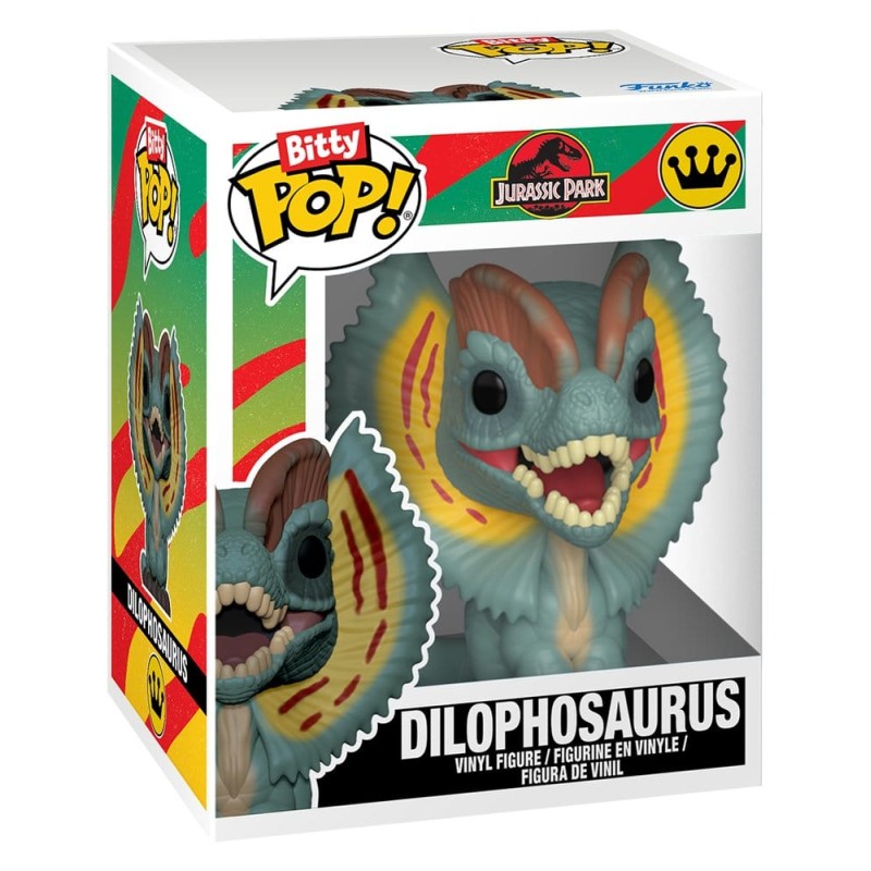Jurassic Park 2-Pack Bitty POP Figures! Vinyl Tyrannosaurus Fossil & Dilophosaurus 2 cm