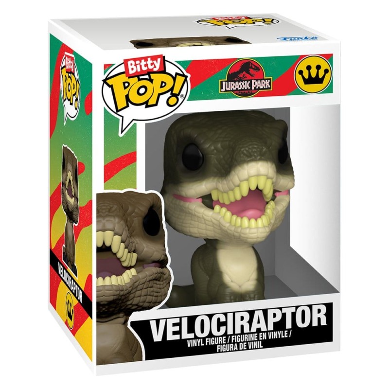 Jurassic Park 2-pack kleine POP-figuren! Vinyl Velociraptor & Brachiosaurus 2 cm