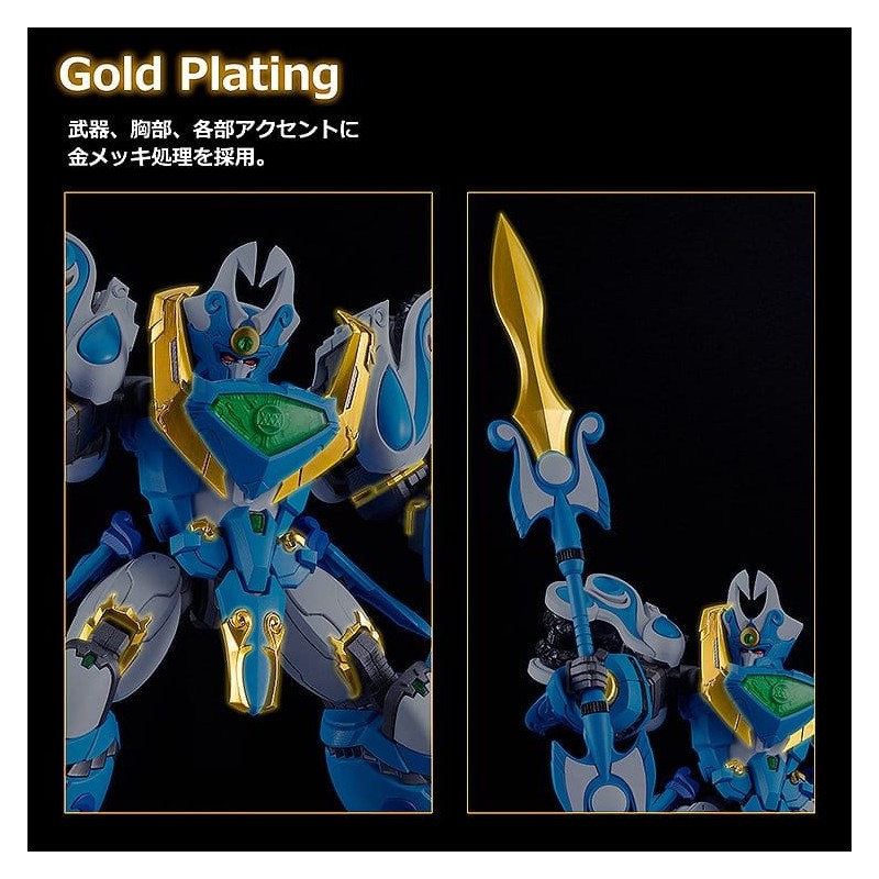 Mado King Granzort Plastic Model Kit Moderoid King's Style Aquabeat Gold Edition 18 cm